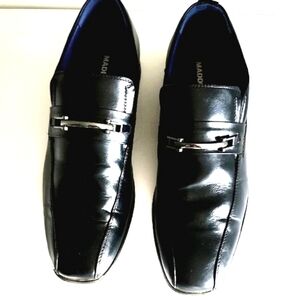 Black Leather Men's Loafers